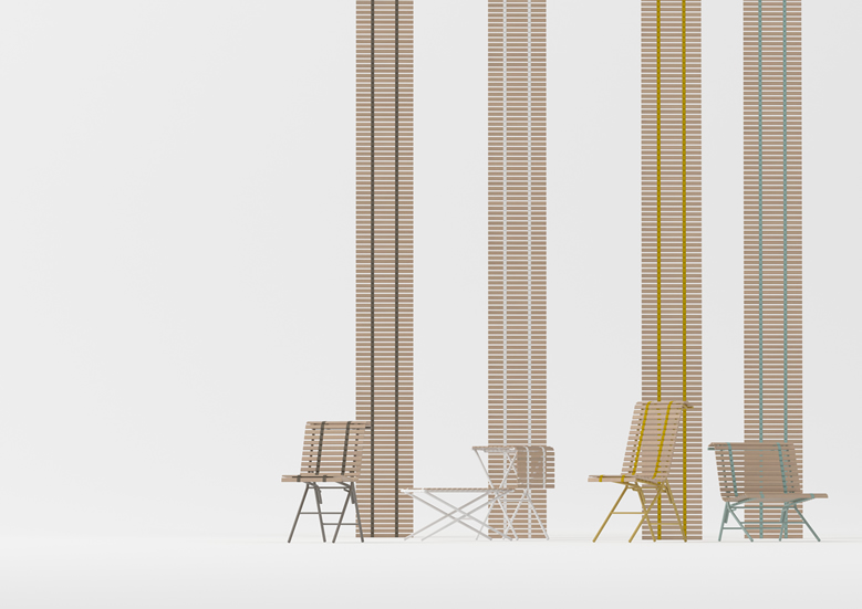 sudare by nendo produced for PATIO PETITE