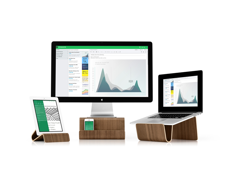 Evernote謹製のプライウッド製スタンドがかっこいい タブルームニュース