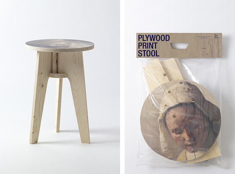 Plywood Print Stool