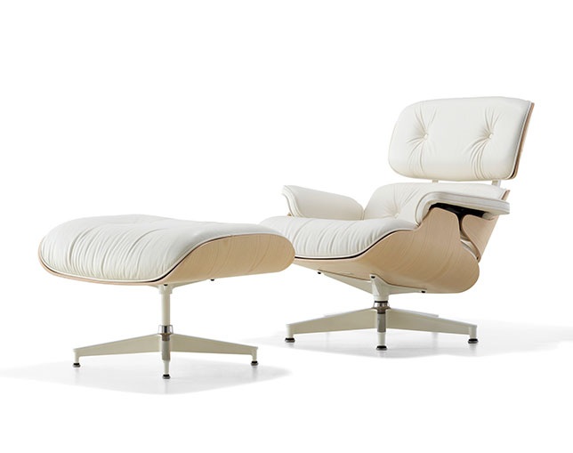 Eames Lounge Chair and Ottoman ホワイトモデル(イームズラウンジ ...