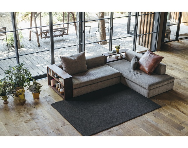 心石工芸カウチソファー