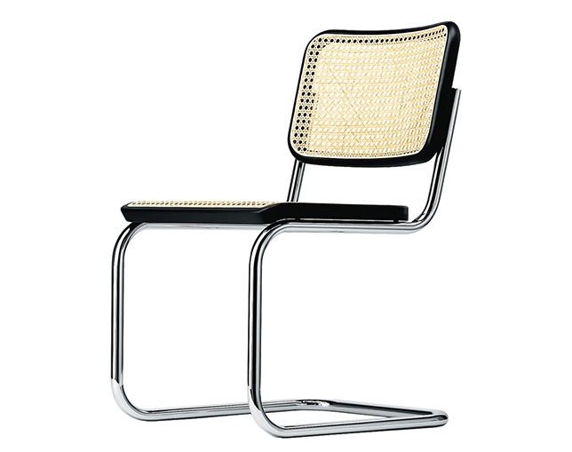 ヴィンテージ トーネット THONET 728 アームチェア②バウハウス 当時物 stoop | B9 / 209 Arm Chair for THONET in Wood , Rattan and Black