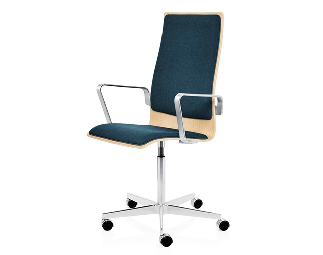 OXFORD ARMCHAIR WHEELS(medium back、FRONT UPHOLSTERY オンラインストア純正 フリッツハンセン ハイバック オックスフォード ハイバックチェア