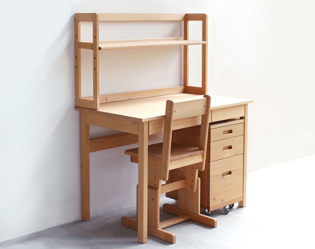 4本脚デスクスタンダードセットA (机・椅子・机棚・ワゴン) Mサイズ(4