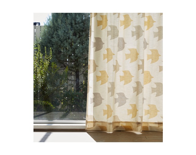 Quarter report カーテン廃盤pigeon 2枚