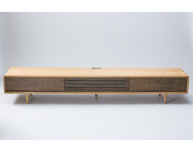 久和屋 ACTUS 天然木 美品 テレビボード 幅150 天然木 テレビボード 150㎝幅ナチュラル色（ サイズオーダー