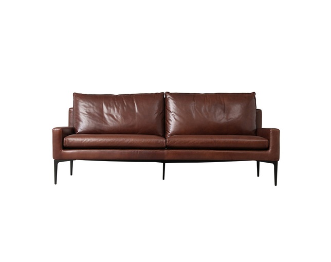 Elsa 3s Sofa Leather Brown エルザ 3シーター ソファ ブラウン タブルーム Elsa 3s Sofa Leather Brown エルザ 3シーター ソファ ブラウン タブルーム