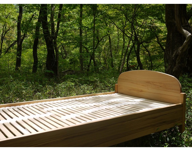 金属不使用・無垢ブナ材ベッドフレーム(キンゾクフシヨウ・ムクブナ