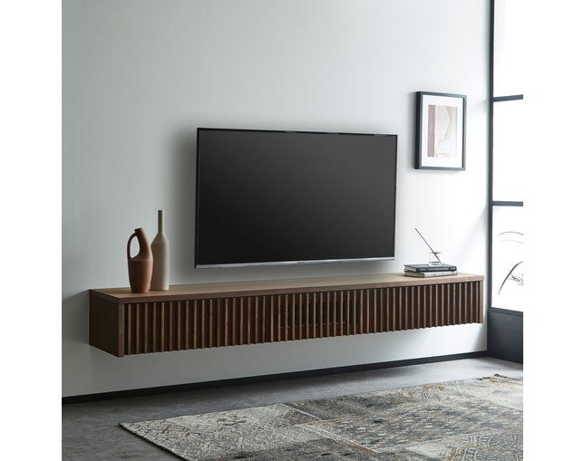 テレビ台 スライド ウォルナット テレビ台 幅105~199cm ローボード コーナー スライド 配線収納