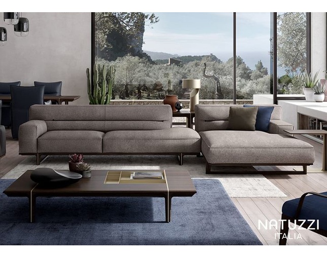 NATUZZI ITALIA ナツッジイタリア本革カウチソファ NATUZZI ITALIA ナツッジイタリア本革カウチソファ （イタリア製