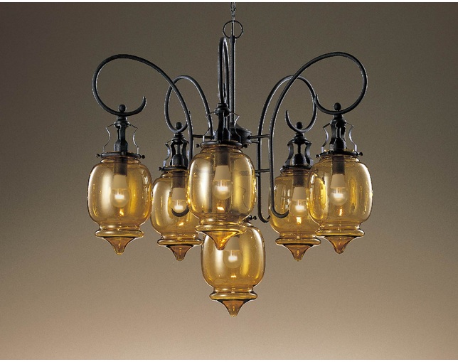 Baroque Glassgrobe Chandelier ( バロックガラスグローブシャンデリア